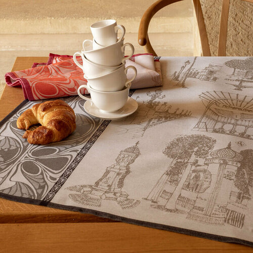 Полотенце кухонное Jacquard Francais Carnet de Paris Grey 60x80 см