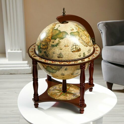 Глобус бар декоративный Карта капитана с подставкой внизу 416х416х56 см 12567₽