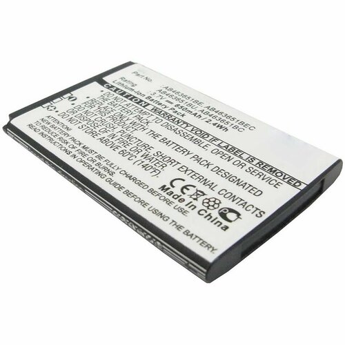 Аккумуляторная батарея iBatt 650mAh для телефонов Samsung аккумулятор ibatt ib b1 m278 950mah для samsung ab463651bu ab463651be ab463651bc