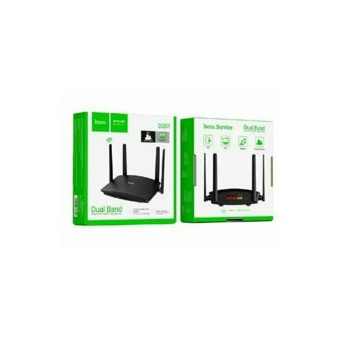 Wi-Fi роутер Hoco DQ01 Unique черный