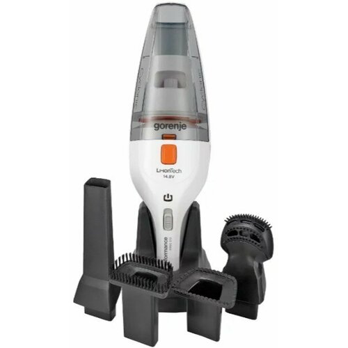 Пылесос ручной Gorenje MVC148FW сухая влажная уборка белый серый 865800₽