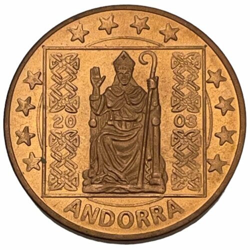 Андорра 5 евроцентов 2003 г. Essai (Проба) (Лот №2)