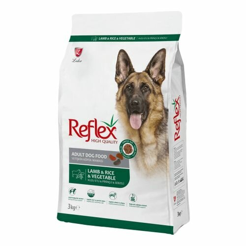 Reflex Сухой корм для собак с ягненком, рисом и овощами, 3 кг