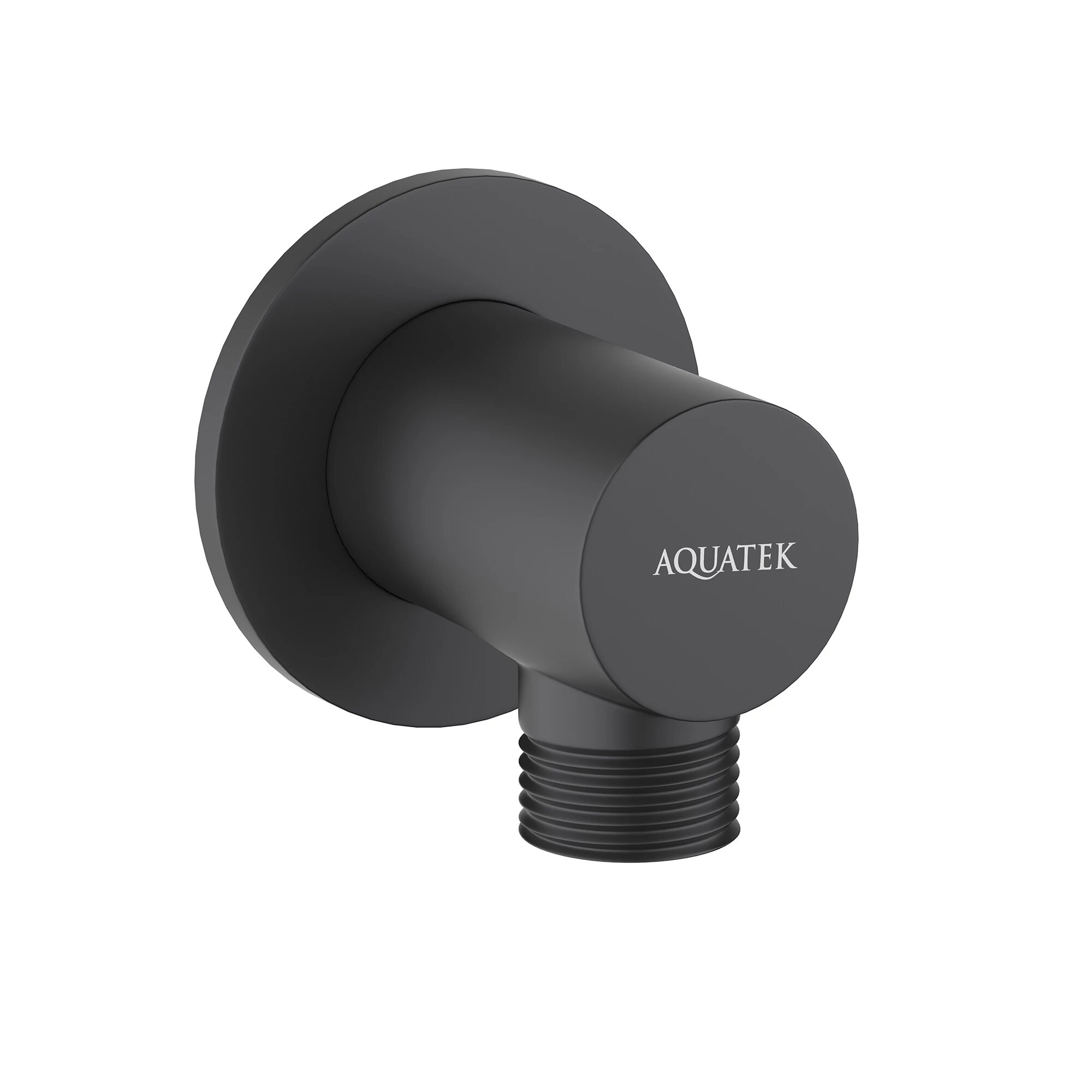 Шланговое подсоединение Aquatek, матовый черный aq2456mb Aquatek