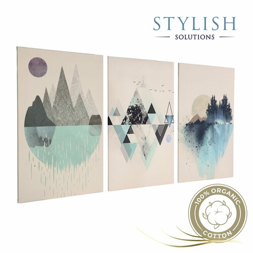 Картина модульная 60 х 120 см Абстрактная геометрия для офиса и спальни RE1A313 4250₽