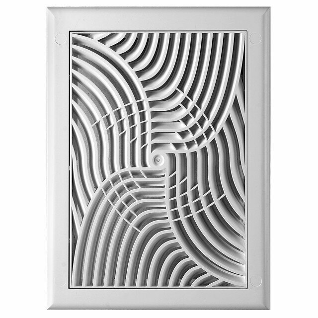 Решетка вентиляционная AWENTA 190х260мм TX3 с сеткой пластик белая