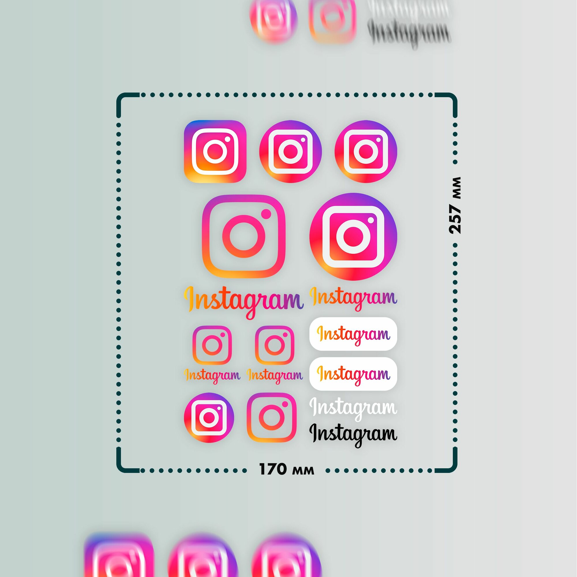 Термонаклейка для одежды Соц. сети 6 — фото 1