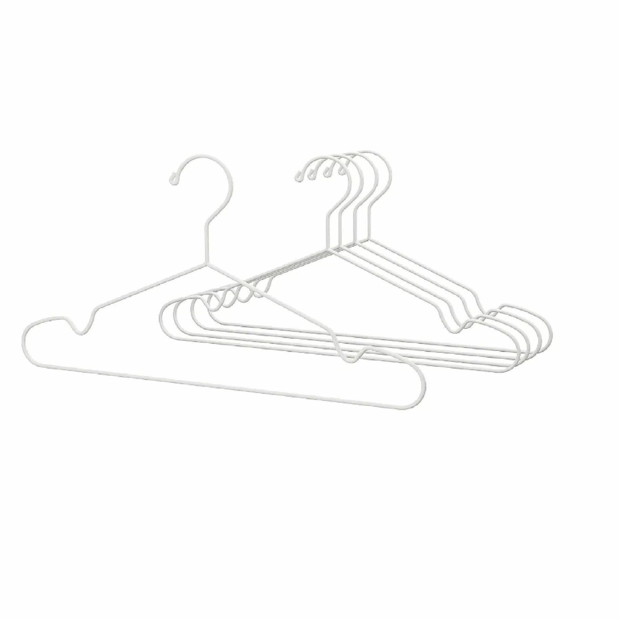 Набор вешалок 5 шт. для/дома/улицы IKEA STAJLIG стайлиг белый — фото 1