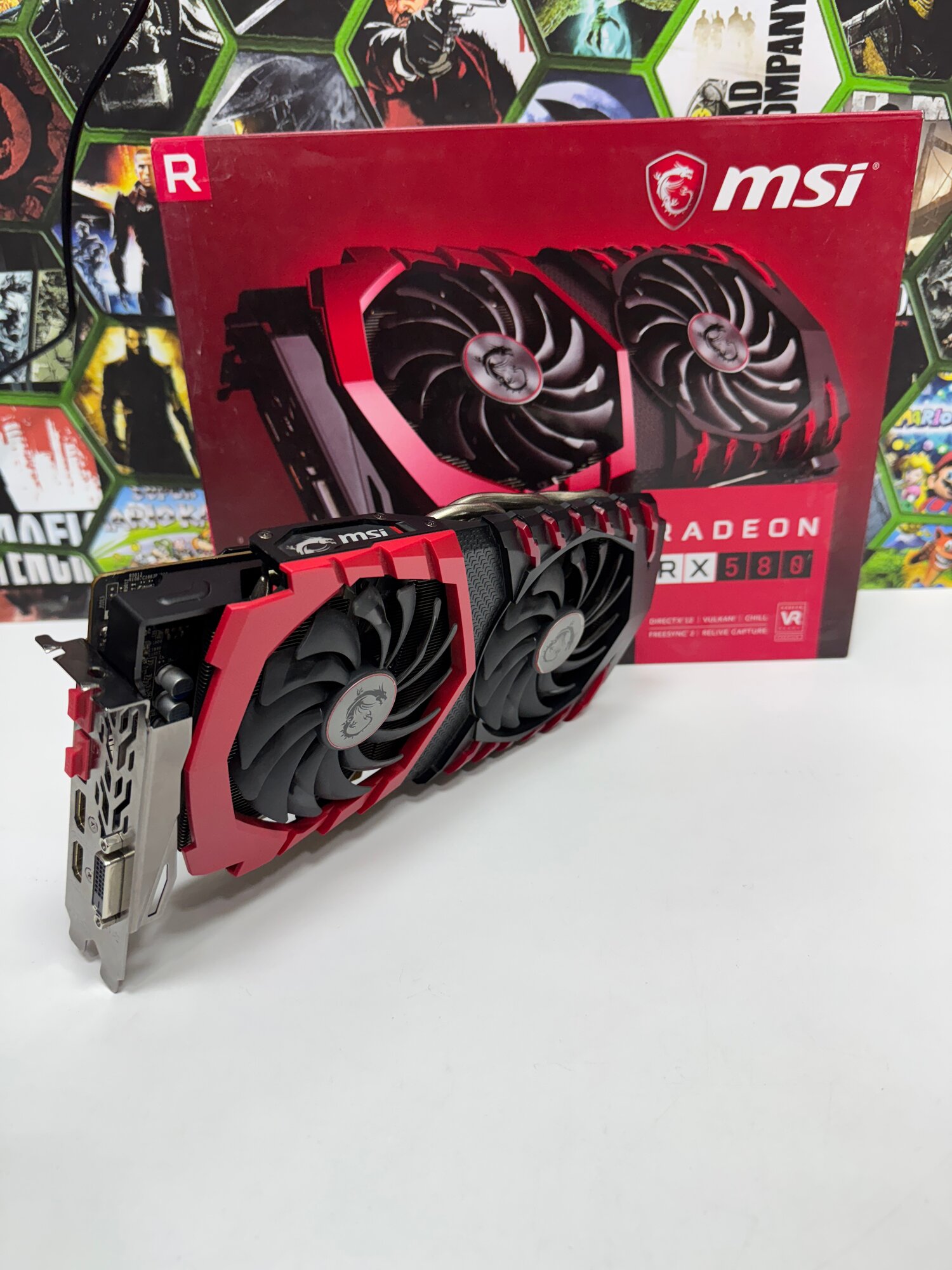 Видеокарта MSI AMD Radeon RX 580 GAMING OC 8192MB 128bit GDDR5, 256 Bit, 3HDMI, 1 DispleyPort, PCI-E 3.0. — фото 1