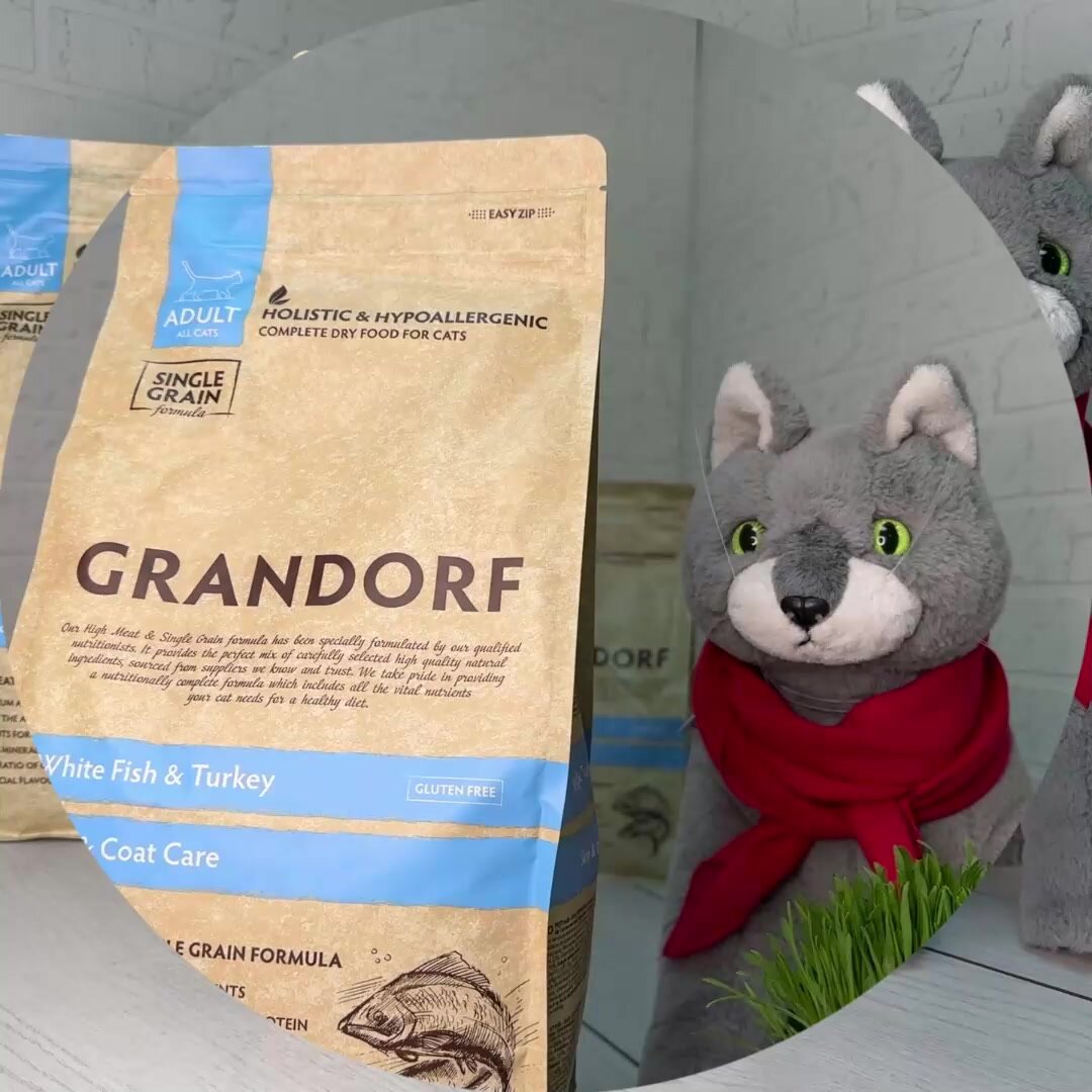 GRANDORF CAT INDOOR Корм для взрослых кошек белая рыба с индейкой 2 кг — фото 1