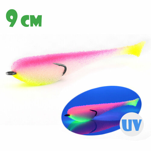 Поролоновая Рыбка Мормыш с Открытым Двойником 9cm #06 (3 шт.)