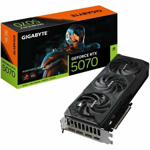 Видеокарта Gigabyte GeForce RTX 5070 WINDFORCE OC SFF 12G 86925₽