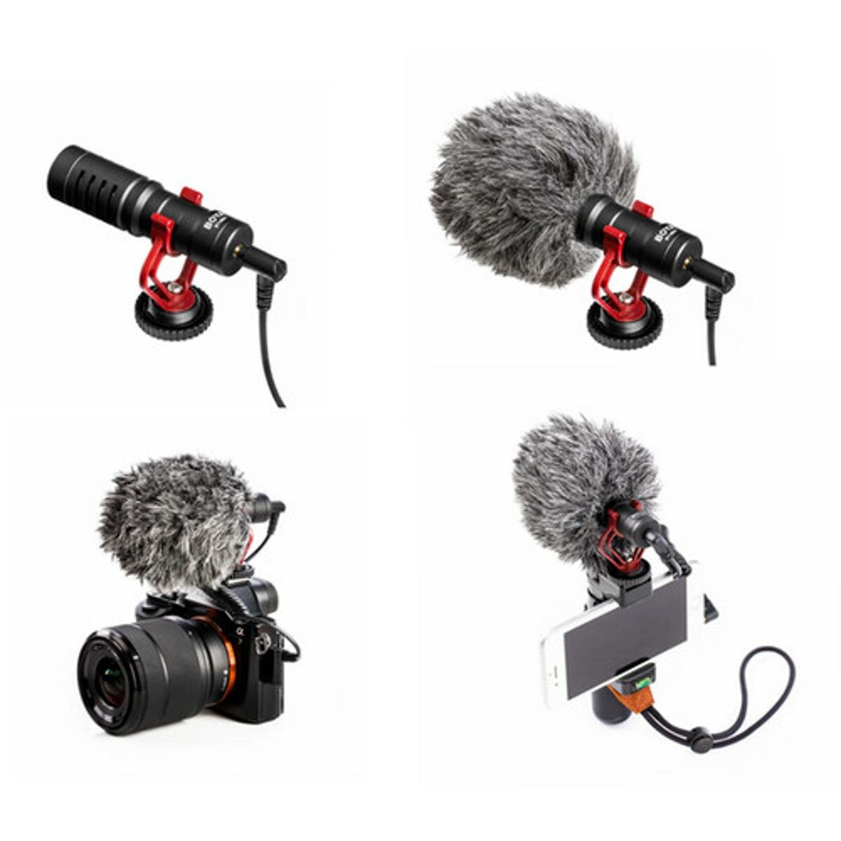 BOYA BY-MM1 MM1 Компактный накамерный видеомикрофон для записи видеоблогов на Youtub
