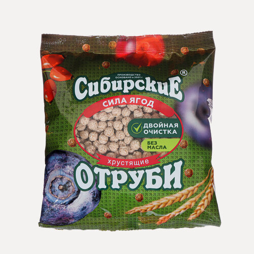 Изображение товара Сибирская клетчатка "Сила ягод", хрустящие, для кишечника, для похудения, 100г