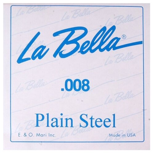 PS008 Отдельная стальная струна без оплетки, 008, La Bella струна одиночная 4 la bella 422