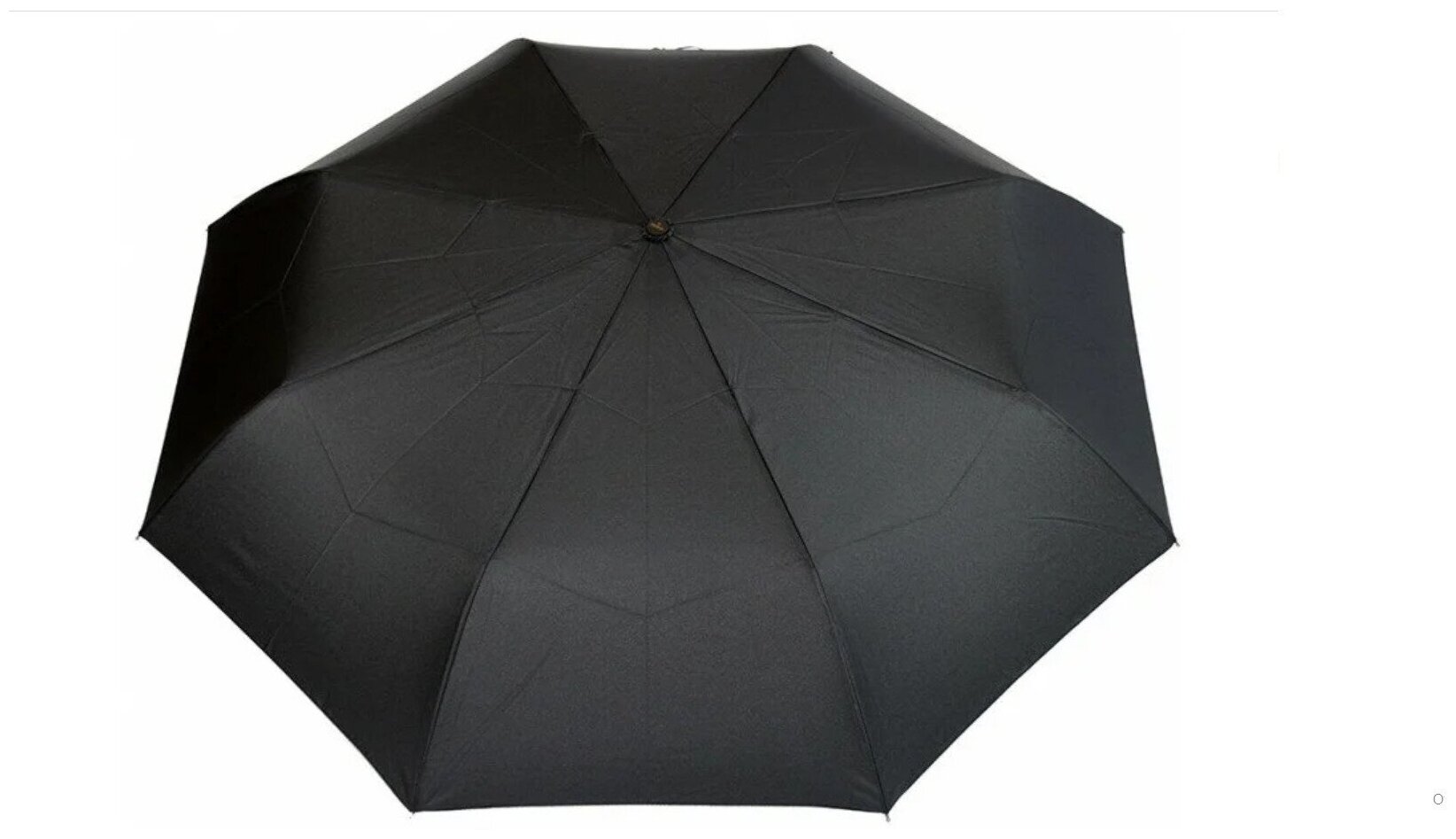 Зонт унисекс черный / зонт мужской автоматический / цвет: черный, купол 108 см