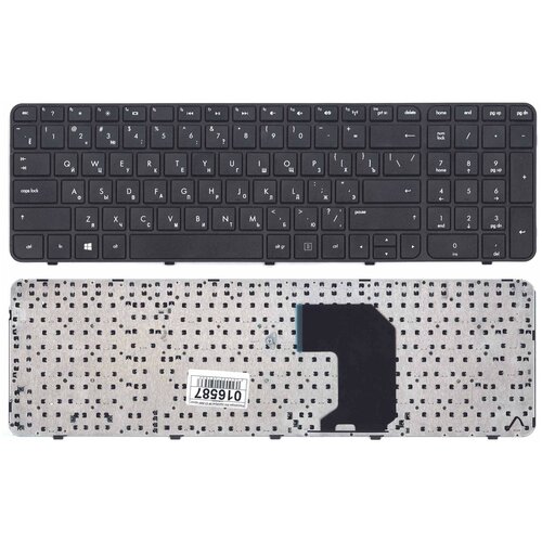 Клавиатура для ноутбука HP Pavilion G7-2206sg черная c рамкой 102000₽