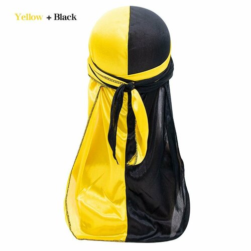 Бандана , размер Универсальный, желтый повязка на голову для женщин и детей квадратный шарф тюрбан с богемным принтом бандана аксессуары для волос