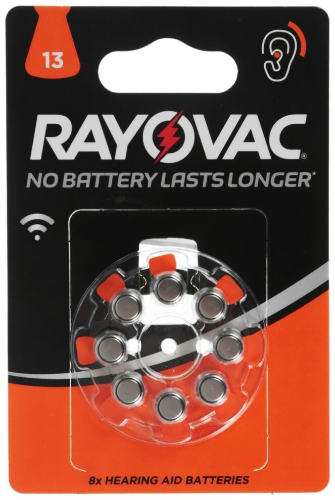 Батарейка VARTA RAYOVAC ACOUSTIC Type 13 бл 8