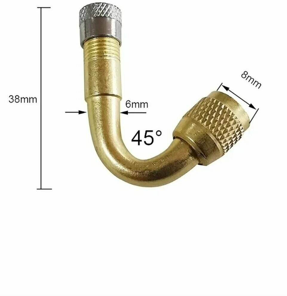 Насадка для накачки шин под 45 градусов штуцер на компрессор на насос наконечник насос автомобильный