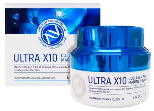 Корейский крем для лица с коллагеном Enough Ultra X10 Collagen Pro Marine Cream