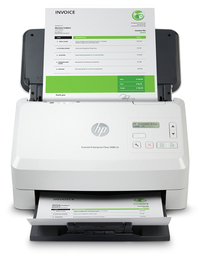 HP ScanJet Enterprise Flow 5000 s5 (CIS, A4, 600 dpi, USB 3.0, ADF 80 sheets, Duplex, 65 ppm/130 ipm, (replace L2755A))