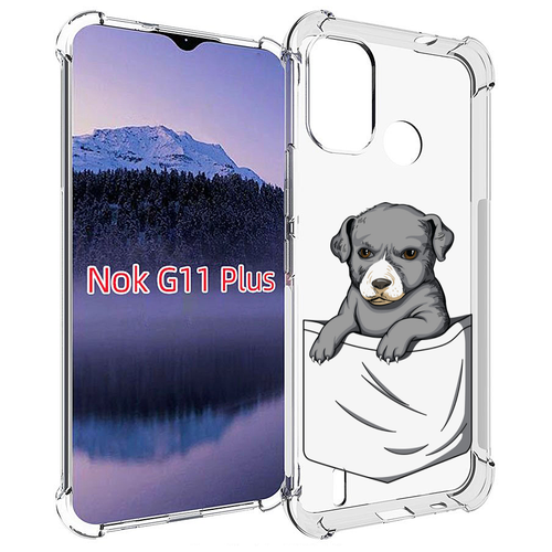 Чехол MyPads собачка в кармане для Nokia G11 Plus задняя-панель-накладка-бампер чехол mypads собачка в кармане для nokia g11 plus задняя панель накладка бампер