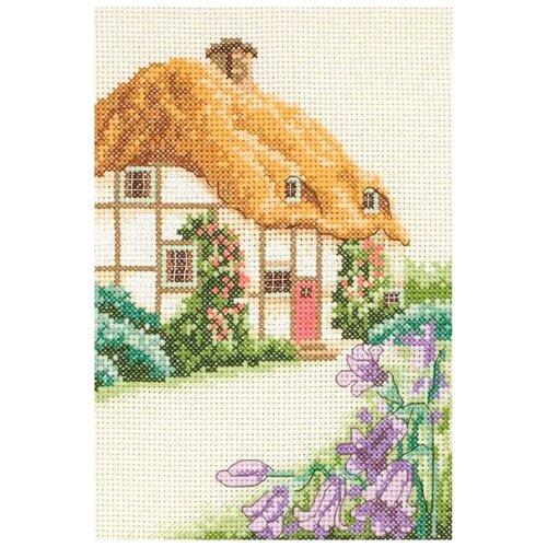 AK121 Набор для вышивания Anchor Thatched Cottage 23*16см, MEZ, Венгрия pce922 набор для вышивания anchor коттедж на берегу озера 32х31 см