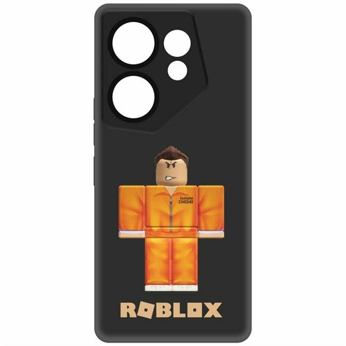 Чехол-накладка Krutoff Soft Case Roblox-Заключенный для TECNO Camon 20 Premier черный чехол накладка krutoff soft case roblox заключенный для tecno camon 20 premier черный