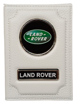 Обложка для автодокументов Land Rover 1-6-440-5, белый