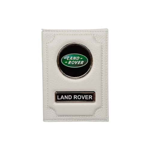 Обложка для автодокументов Land Rover (ленд ровер) кожаная флотер