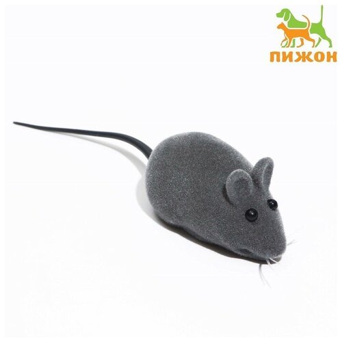 Мышь бархатная 6 см серая 33800₽