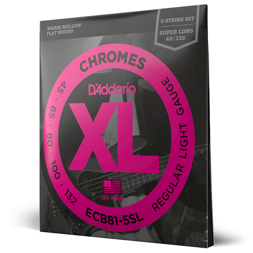 Струны для гитары D'Addario ECB81-5SL струны для 5 ти струнной бас гитары olympia ebs455