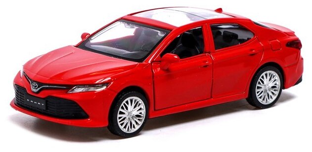 Машина металлическая TOYOTA CAMRY, 1:43, инерция, открываются двери, цвет красный