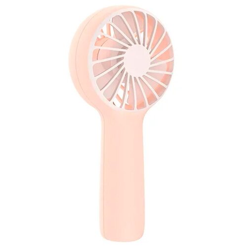 Портативный мини-вентилятор ручной Solove Mini Handheld Fan 3 Speed Micro Usb с ремнем на шею (F6 Pink) розовый