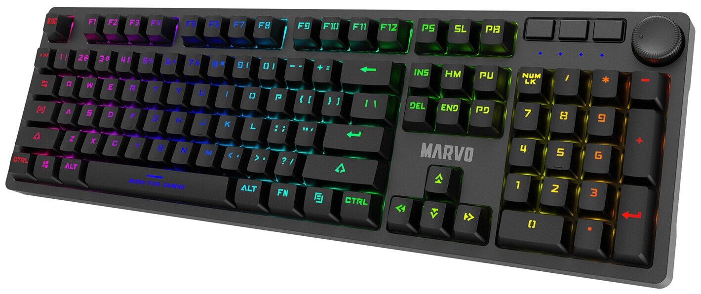 Игровая механическая клавиатура Marvo KG954 USB Gaming с подсветкой, ПК