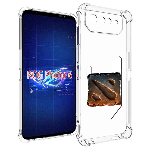 Чехол MyPads dota 2 логотип 2 для Asus ROG Phone 6 задняя-панель-накладка-бампер чехол mypads dota 2 axe для asus rog phone 6 pro задняя панель накладка бампер