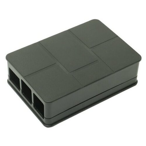 Корпус для микрокомпьютера ACD RA186 Plastic Case Brick style w/ Camera cable hole for Raspberry Pi 3 B, черный, 9.6 см