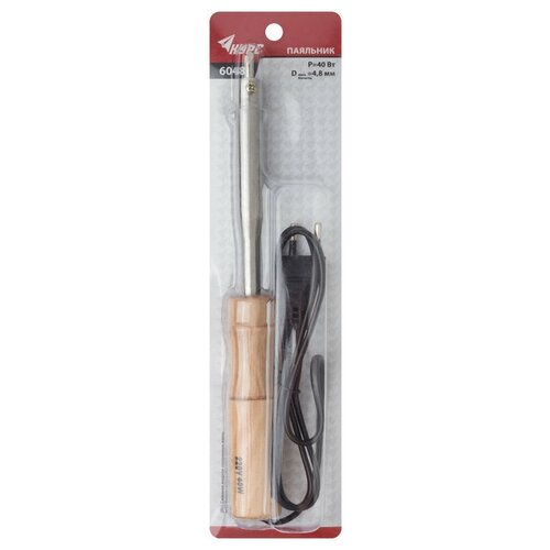 Паяльник 220 В деревянная ручка скошенное жало D48 мм 40 Вт 53100₽