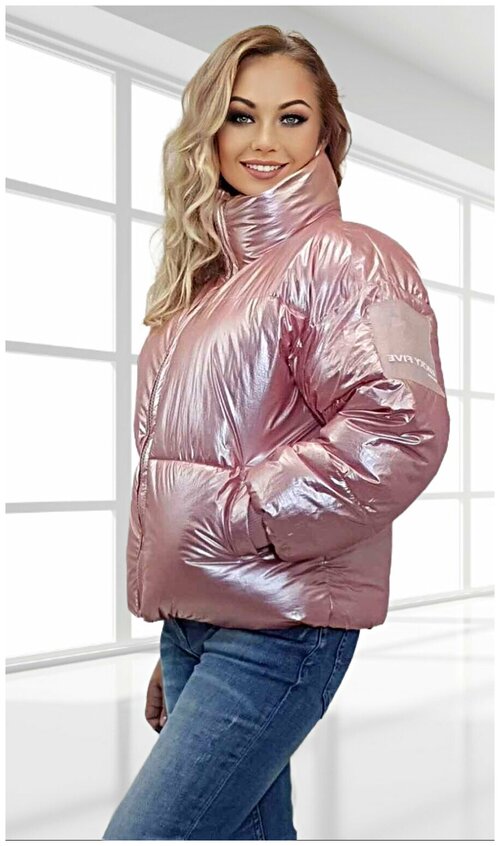 Куртка , размер 46, розовый