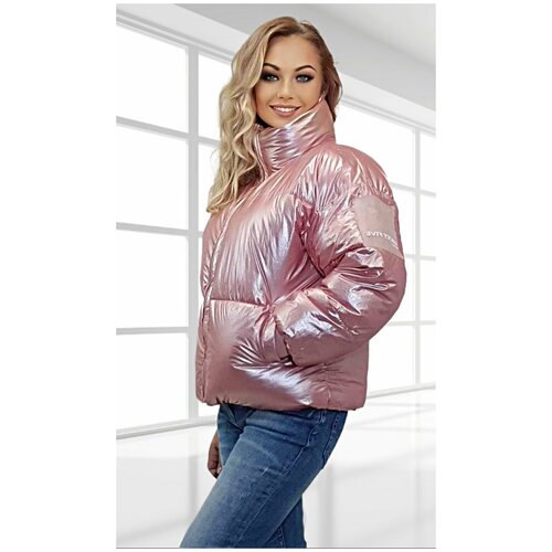 фото  куртка , размер 46, розовый bgt