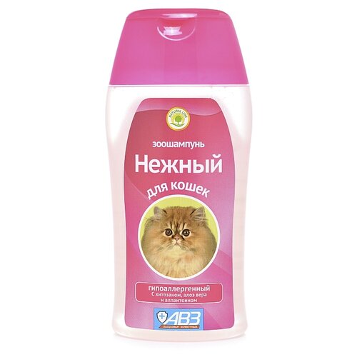 Шампунь -шампунь Нежный гипоаллергенный с хитозаном и аллантоином для кошек , 180 мл , 180 г
