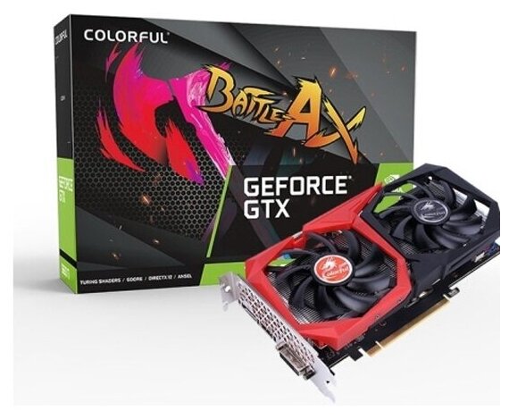 Видеокарта Colorful GeForce GTX1650 4Gb (GTX 1650 NB 4GD6-V), Retail