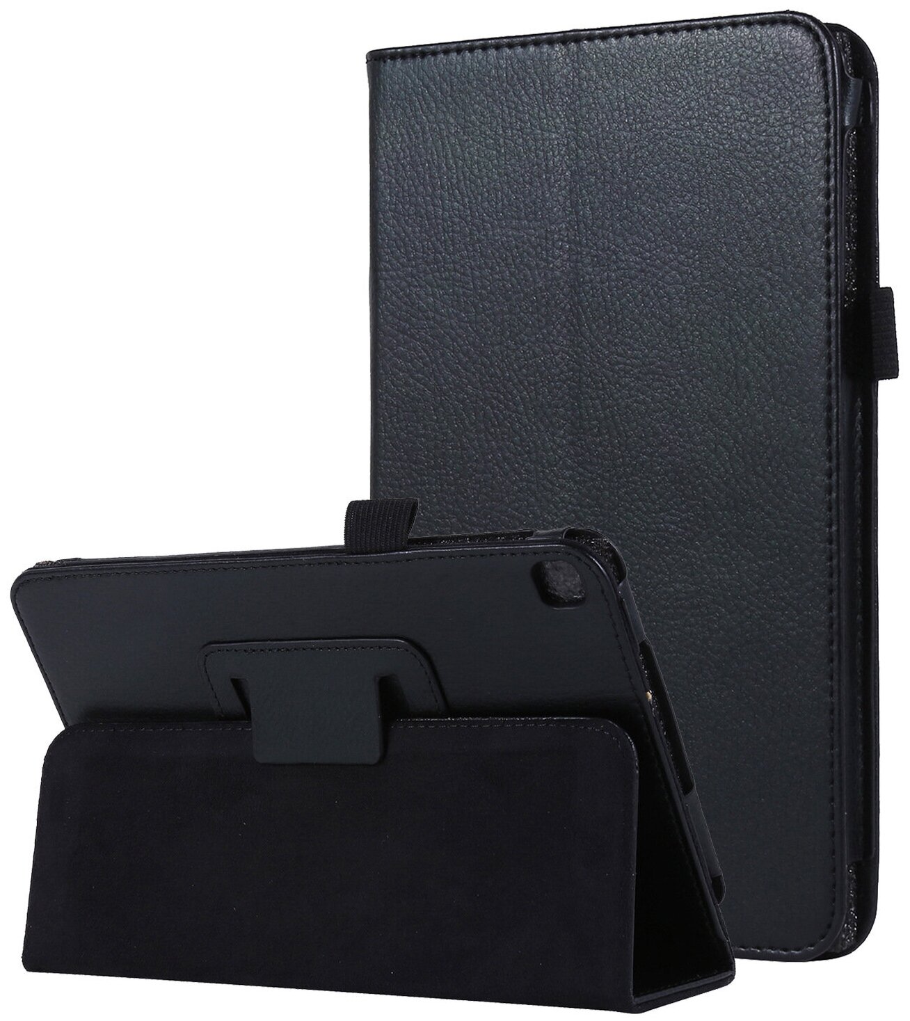 Чехол-обложка MyPads для Samsung Galaxy Tab A 8.0 (2019) SM-T290 / T295 черный кожаный