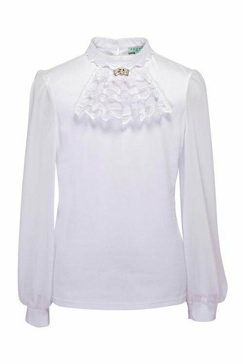 Блуза андис, размер 146, белый