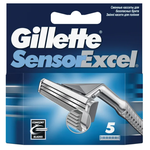 Сменные кассеты для бритья Gillette Sensor Excel 5 шт. - изображение