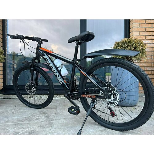 фото Велосипед fzfeng 26" рама 18 горный взрослый подростковый детский спортивный унисекс, чёрно-оранжевый richiesto
