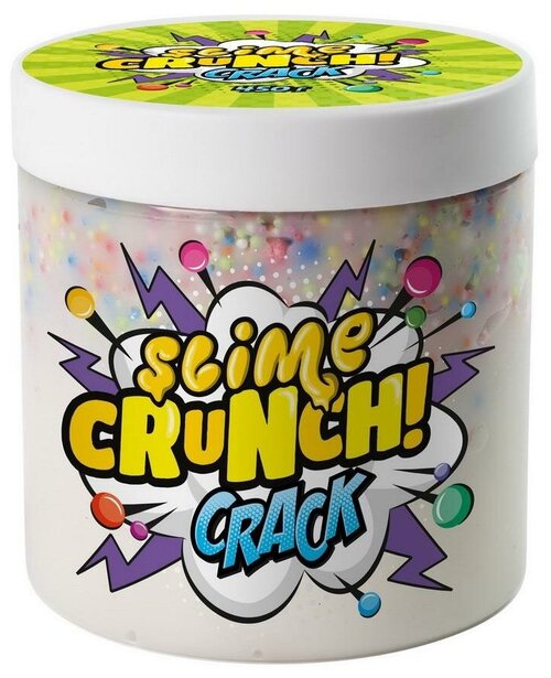 Набор для экспериментов Slime Crunch-slime Crack слайм с ароматом сливочной помадки 450 гр