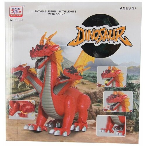 Динозавр со световым и звуковым эффектом 4212532 игрушка вертушка динозавр музыкальная со световым эффектом