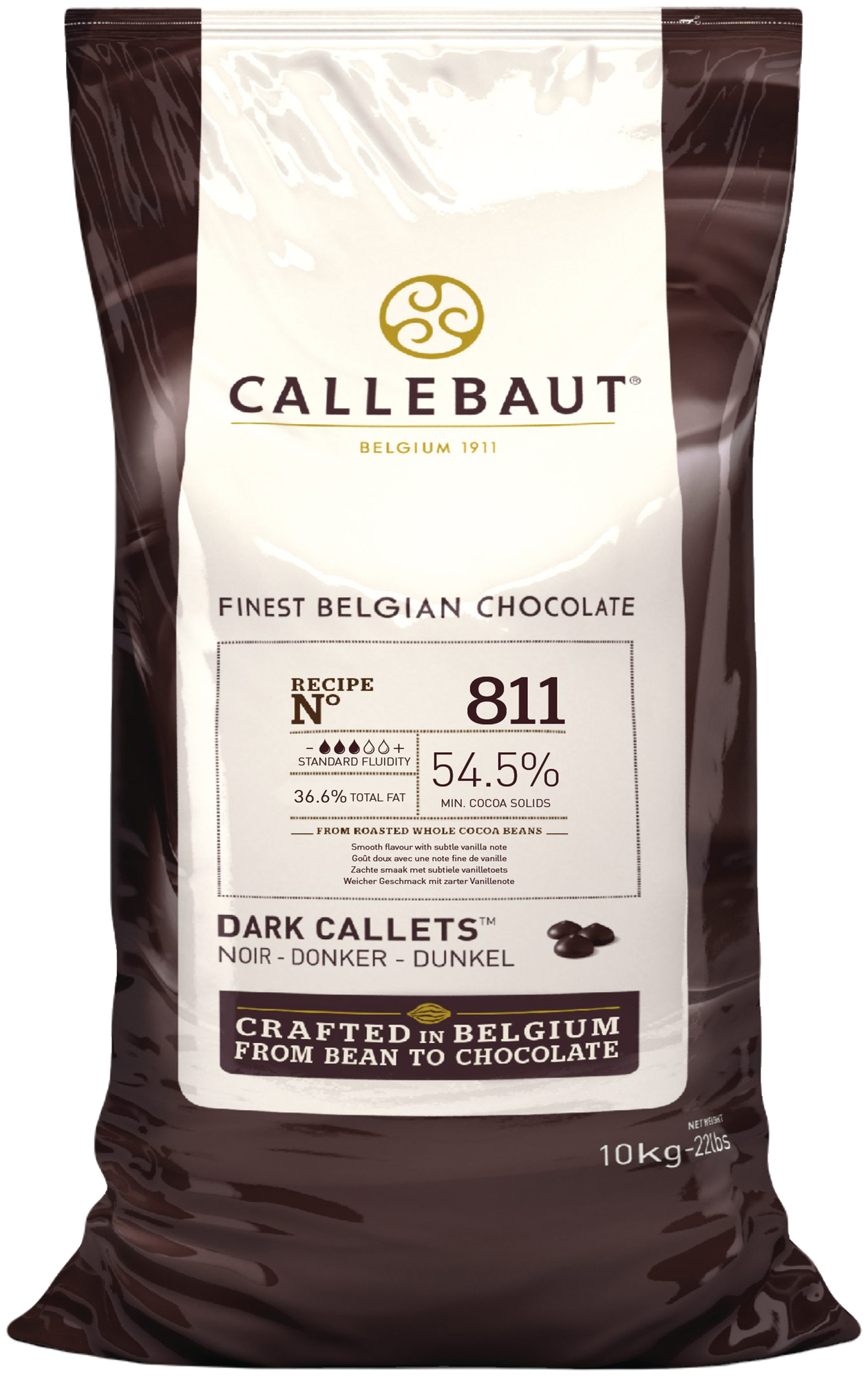 Callebaut шоколад темный 10000 г 54,5% какао 811NV-595 Бельгия